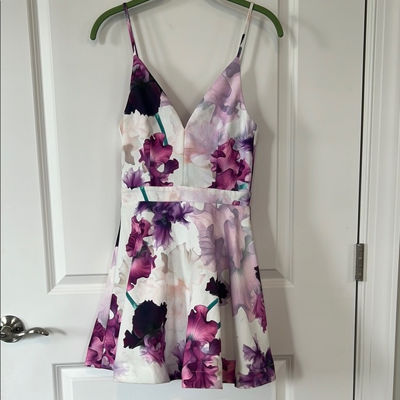 Tiger Mist Dresses & Skirts - Tiger Mist Purple and Pink Spaghetti Strap Mini Dress